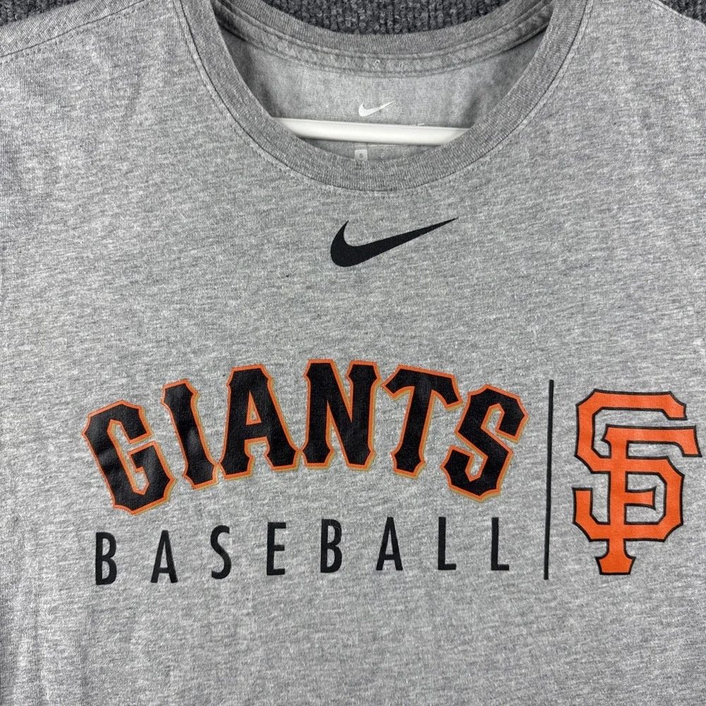 San Francisco Giants Shirt Mens‎ S Gray Short Sleeve MLB Baseball Nike Dri-Fit